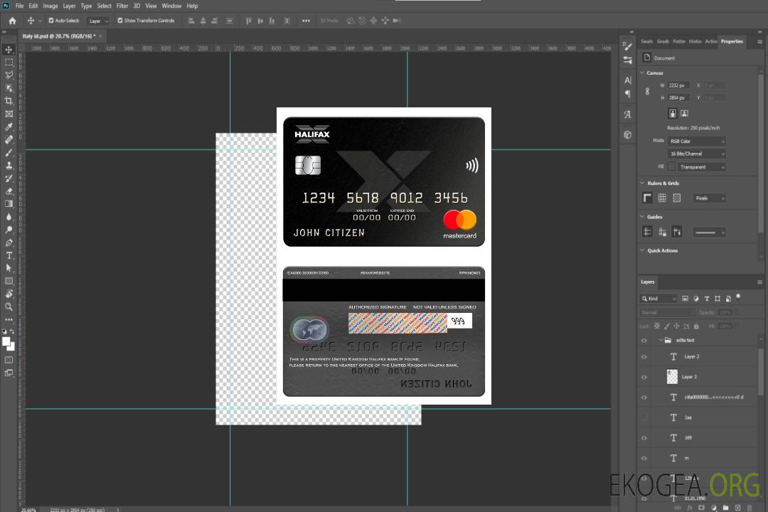 Mastercard de la banque d'Halifax au Royaume-Uni template